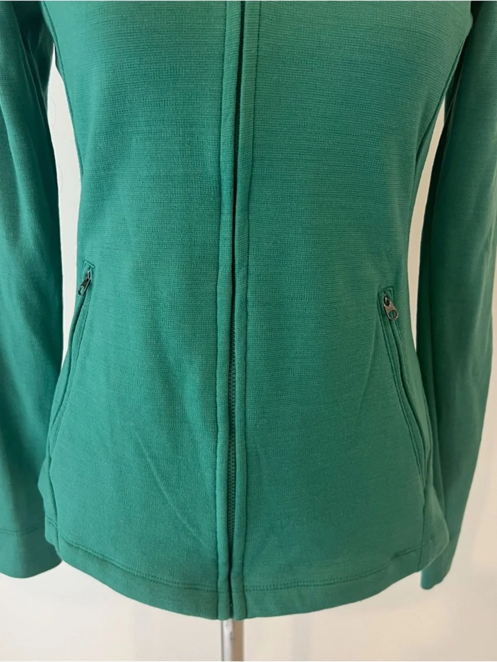 IBEX Green Merino Wool Shak Jacket Full Zip Womens Sz Medium - Picture 3 of 12